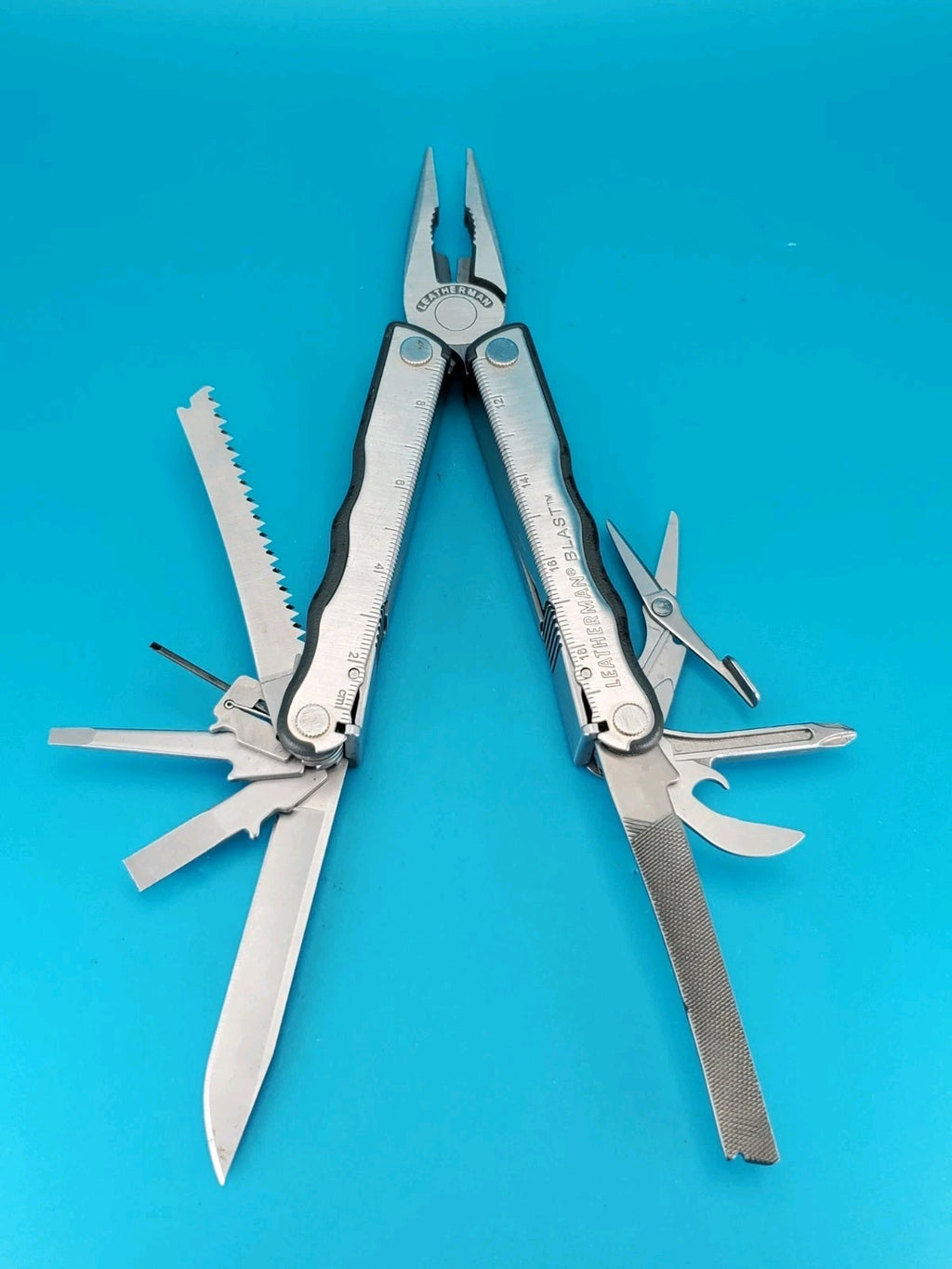 Leatherman Blast Multi-Tool, Retired Multitool w/ Knife Pliers, Dow Jones Index