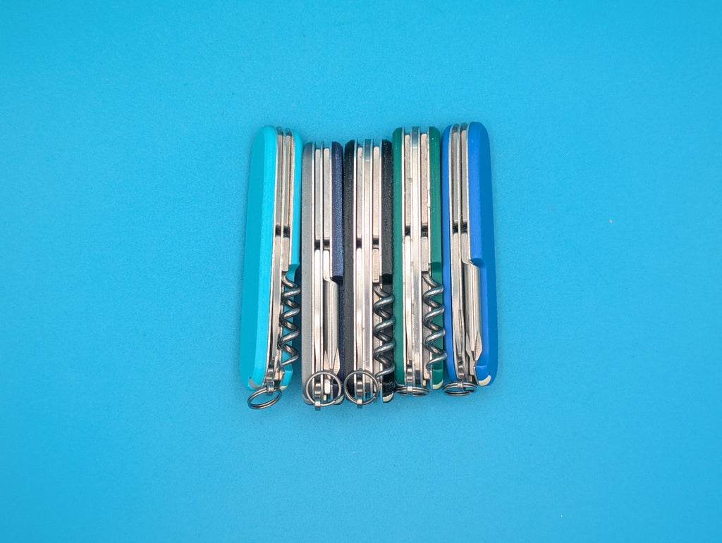 Custom Victorinox Variety Mix Swiss Army Knife Multi Tool! LOT OF 5!