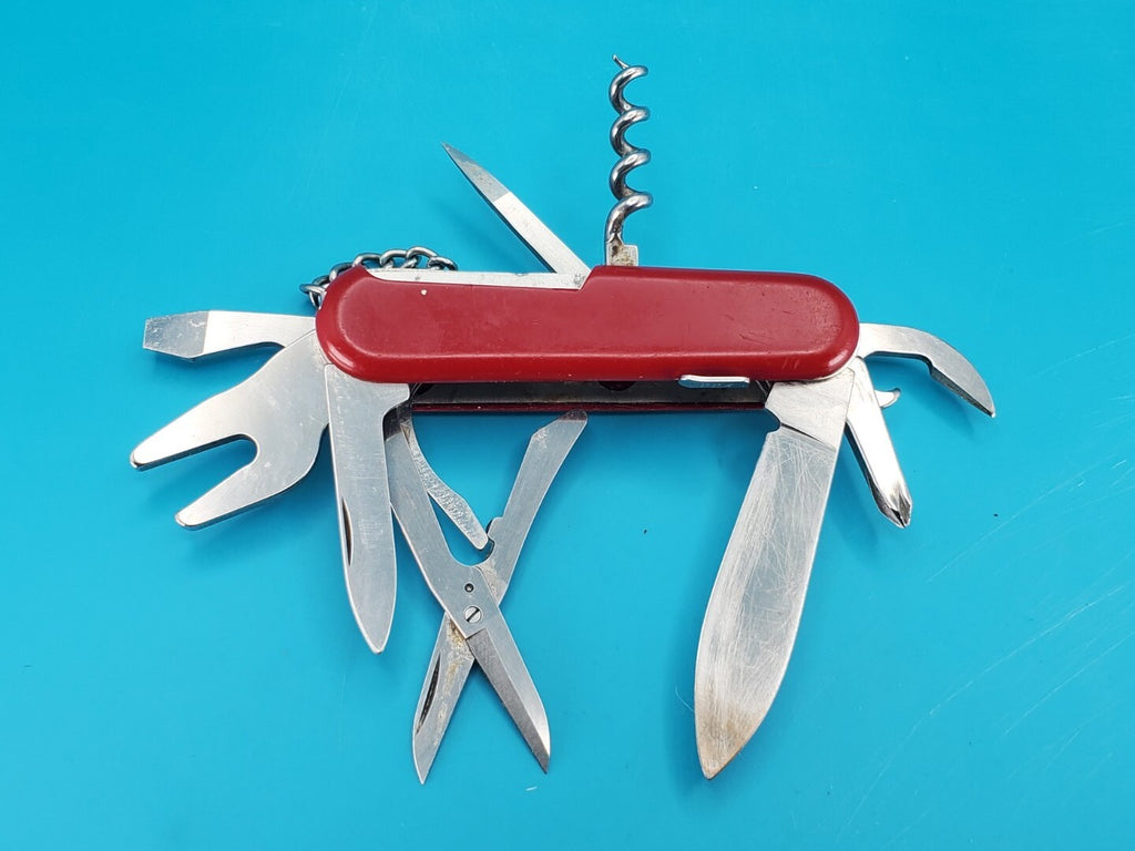 Wenger Nomad 85mm Red Swiss Army Knife Multi Tool!