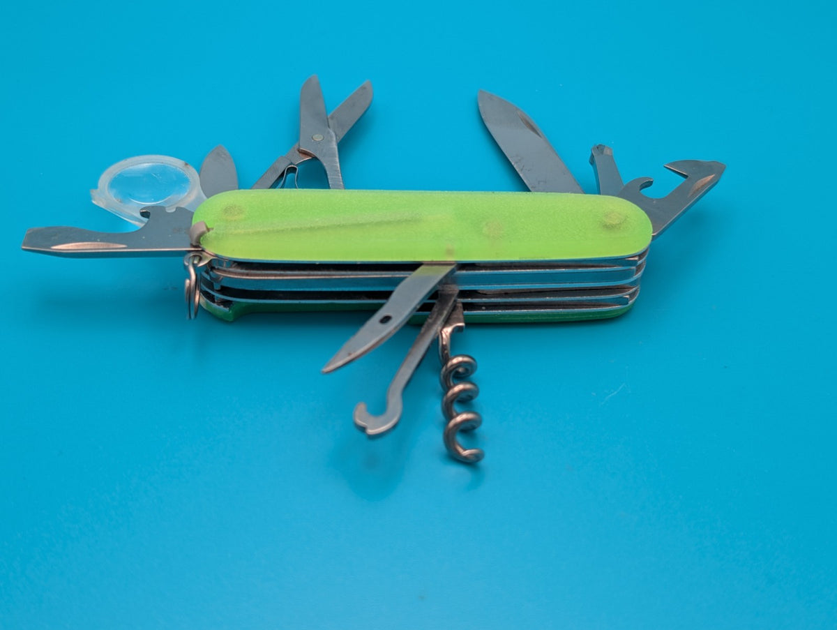 Custom Victorinox Explorer Glow in the Dark Swiss Army Knife Multi Tool!