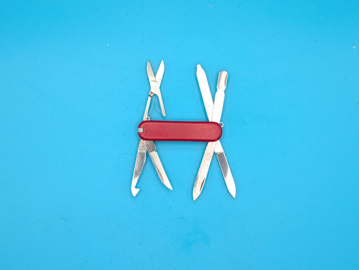 Victorinox Original MiniChamp Swiss Army Knife Multi Tool! RED!