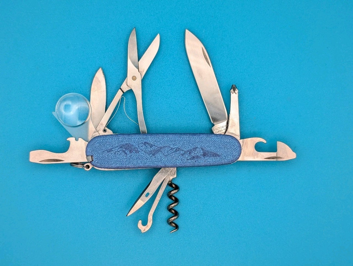 Custom Victorinox Explorer Swiss Army Knife w/ Magnifying Glass!