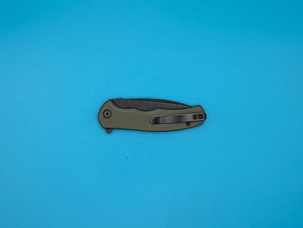 Civivi Mini Praxis Flipper Pocket Knife Liner Lock Plain Edge Blade! Olive Green