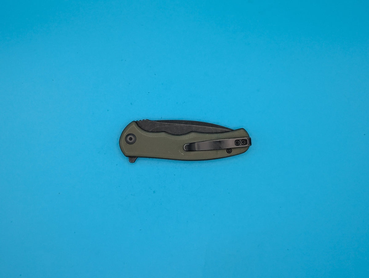 Civivi Mini Praxis Flipper Pocket Knife Liner Lock Plain Edge Blade! Olive Green