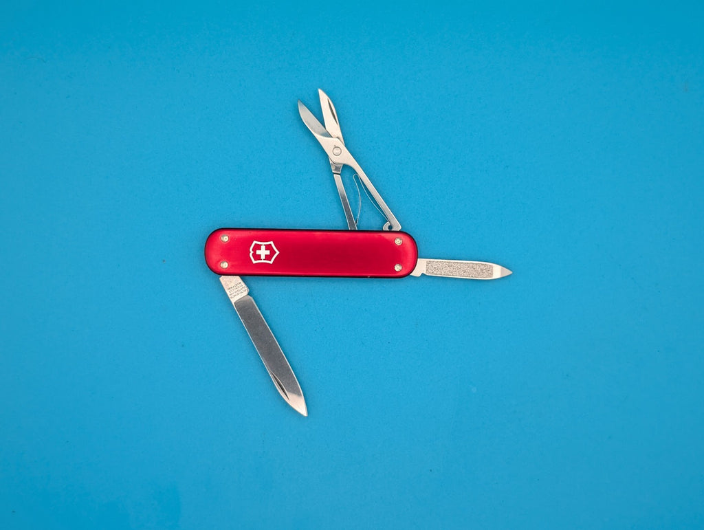 Victorinox Money Clip Red Alox Swiss Army Knife Multi Tool!