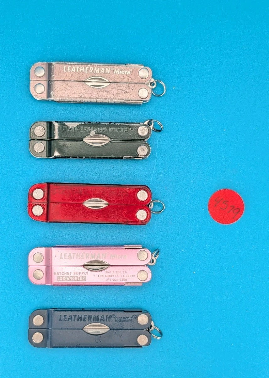 Leatherman Micra Multi-Tool Knife Scissors Key Ring! MIXED COLORS! LOT OF 5!