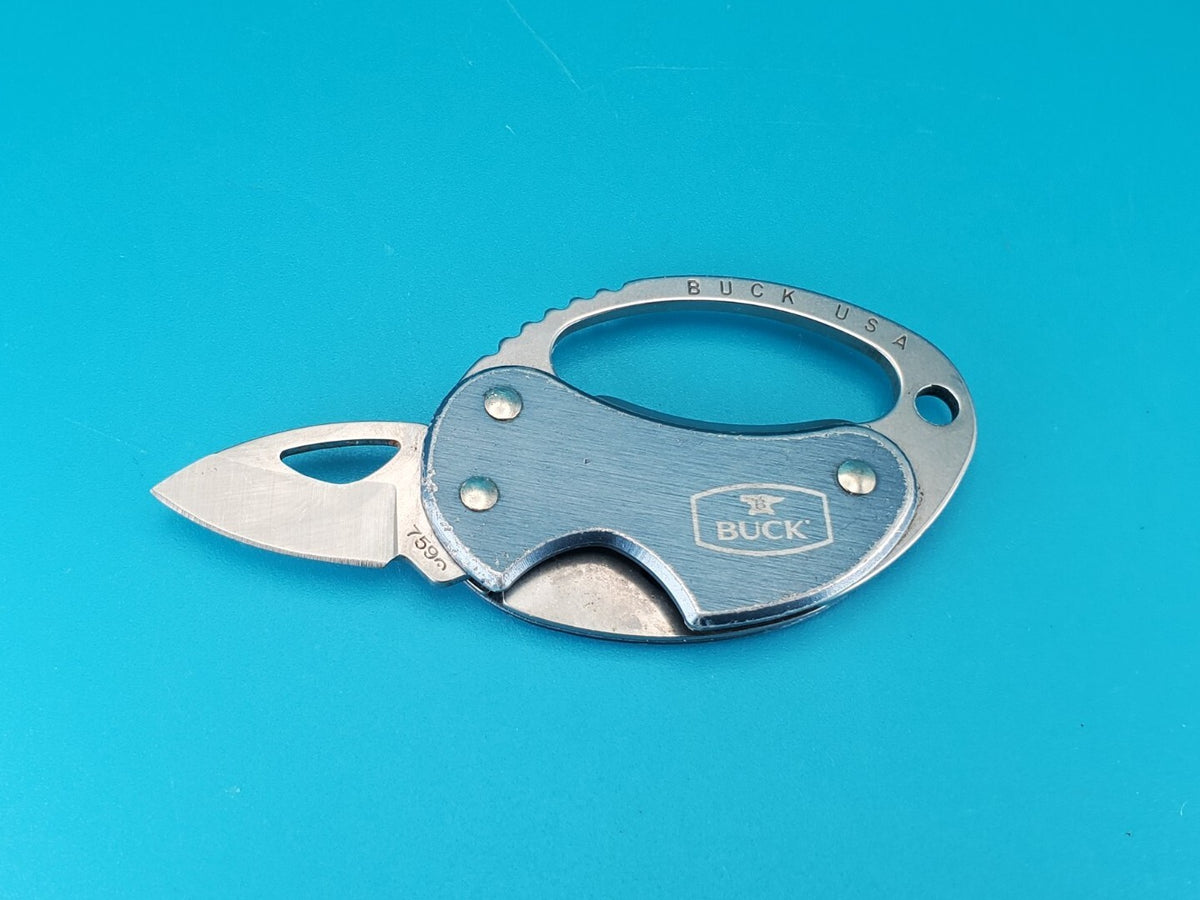 Buck USA 759 BLUE Folding Pocket Knife & Bottle Opener! 2013 DATE