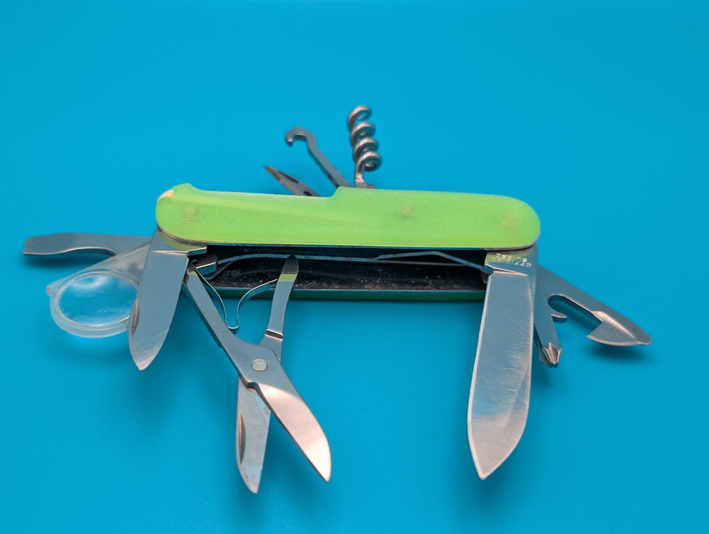 Custom Victorinox Explorer Glow in the Dark Swiss Army Knife Multi Tool!