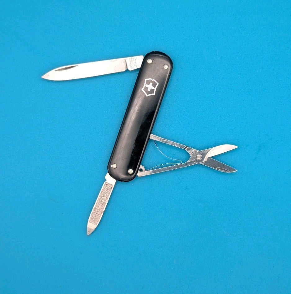 Victorinox Money Clip Black Alox Swiss Army Knife Multi Tool!