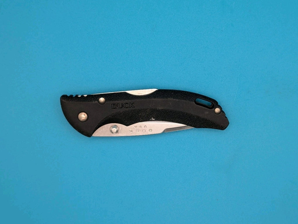 Buck USA 285 Black Lockback Folding Pocket Knife! 2023 DATE!