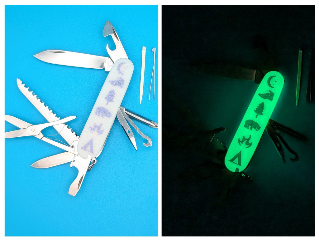 Custom Victorinox Fieldmaster Glow in the Dark Swiss Army Knife Multi Tool!