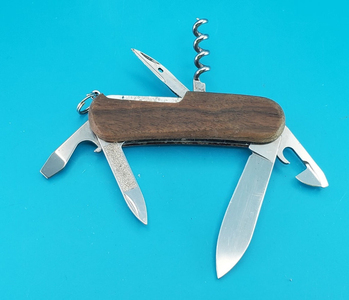 Victorinox Delemont EvoWood 10 85mm Swiss Army Knife Multi-Tool!