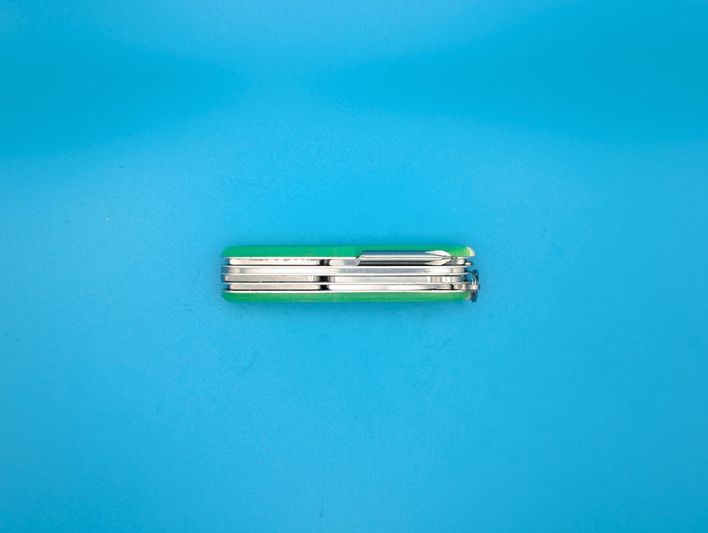 Custom Victorinox Fieldmaster Firefly Green Glow in the Dark Swiss Army Knife!