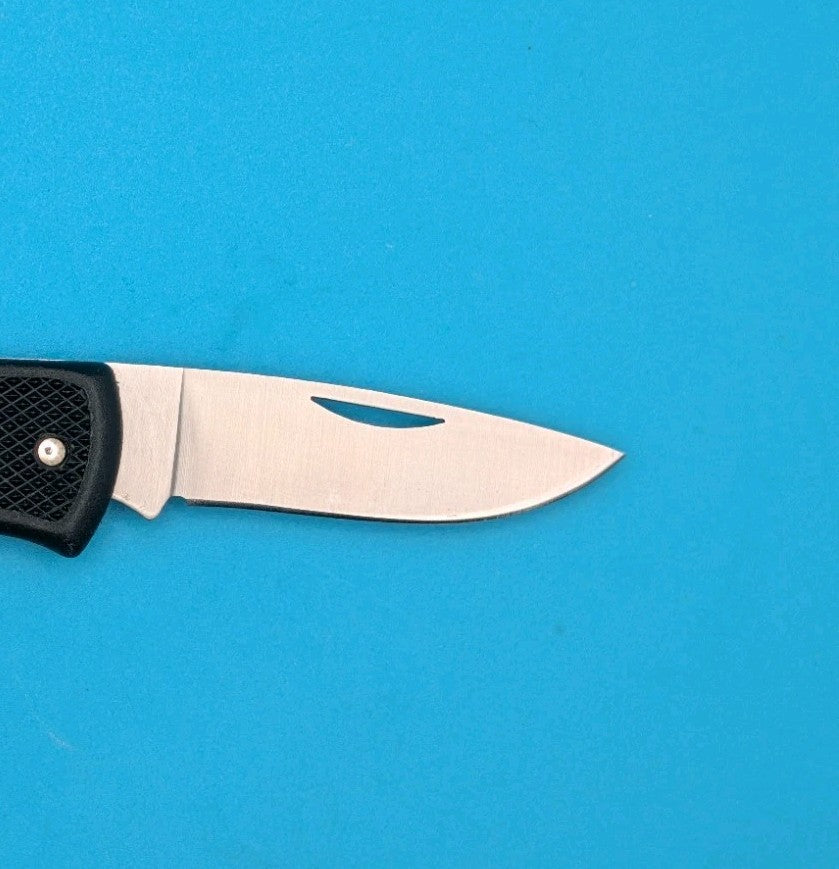 Cutco 1886 Plain Edge Blade USA Lockback Knife! Black Handle!