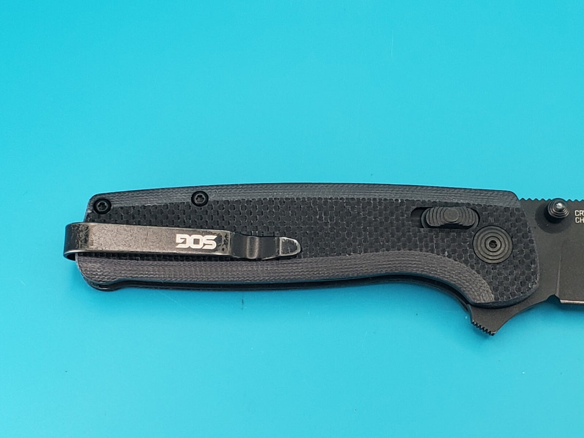 Sog Terminus XR 2.95" D2 Steel Blade Folding Knife! BLACK!