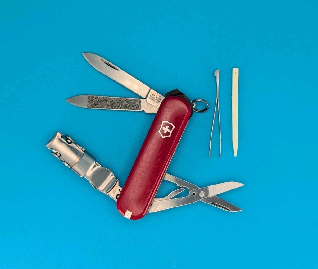 Victorinox Swiss Army Knife - Key Chain - Nail Clip 580 - Red! *HEIDI - SWISS*