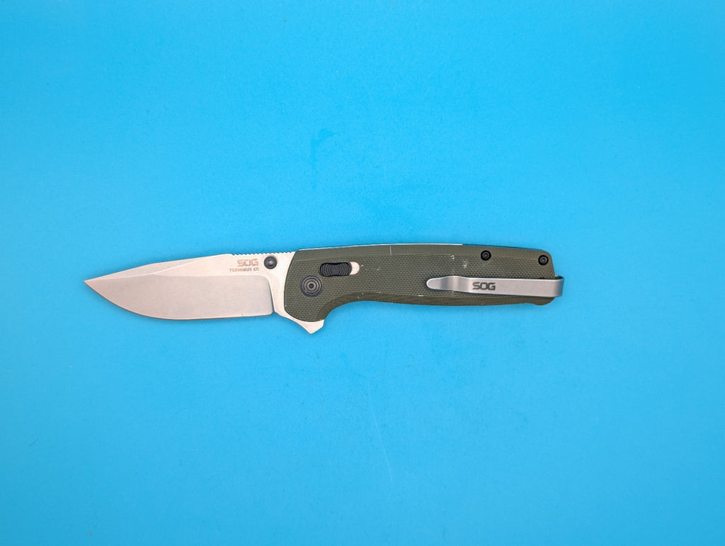 Sog Terminus XR 2.95" D2 Steel Blade Folding Knife! Green!