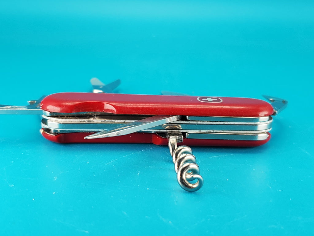 Wenger Classic 141 Red Swiss Army Knife Multi Tool! With Rare Clip Point Blade