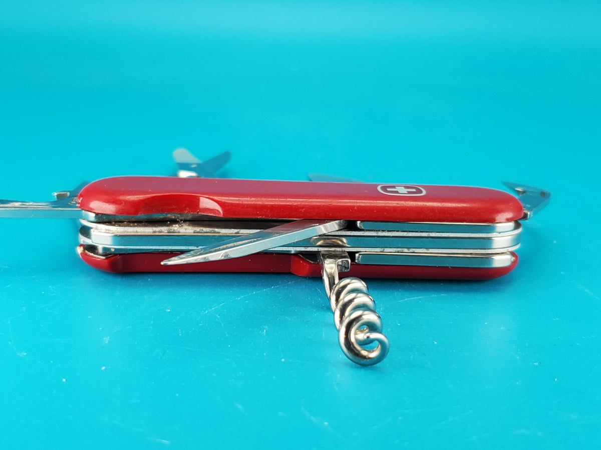 Wenger Classic 141 Red Swiss Army Knife Multi Tool! With Rare Clip Point Blade