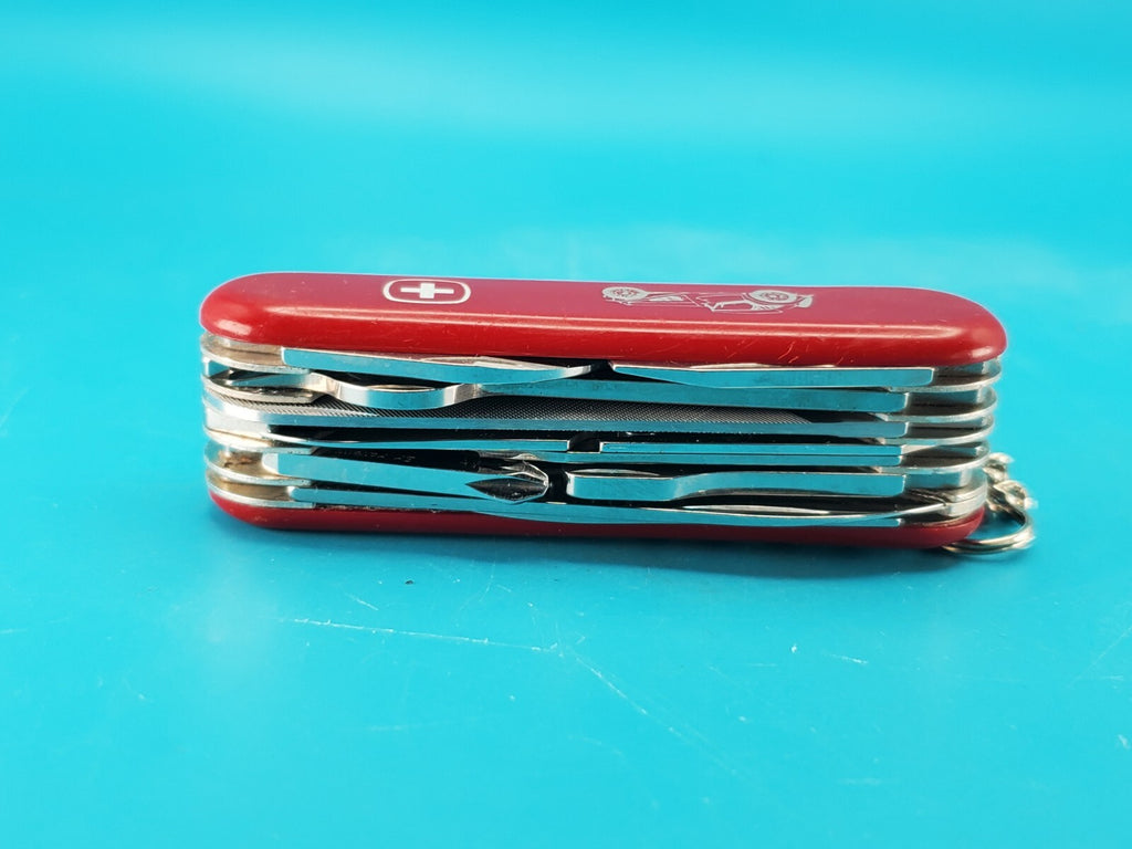 Vintage Wenger Motorist Red Swiss Army Knife Multi Tool!