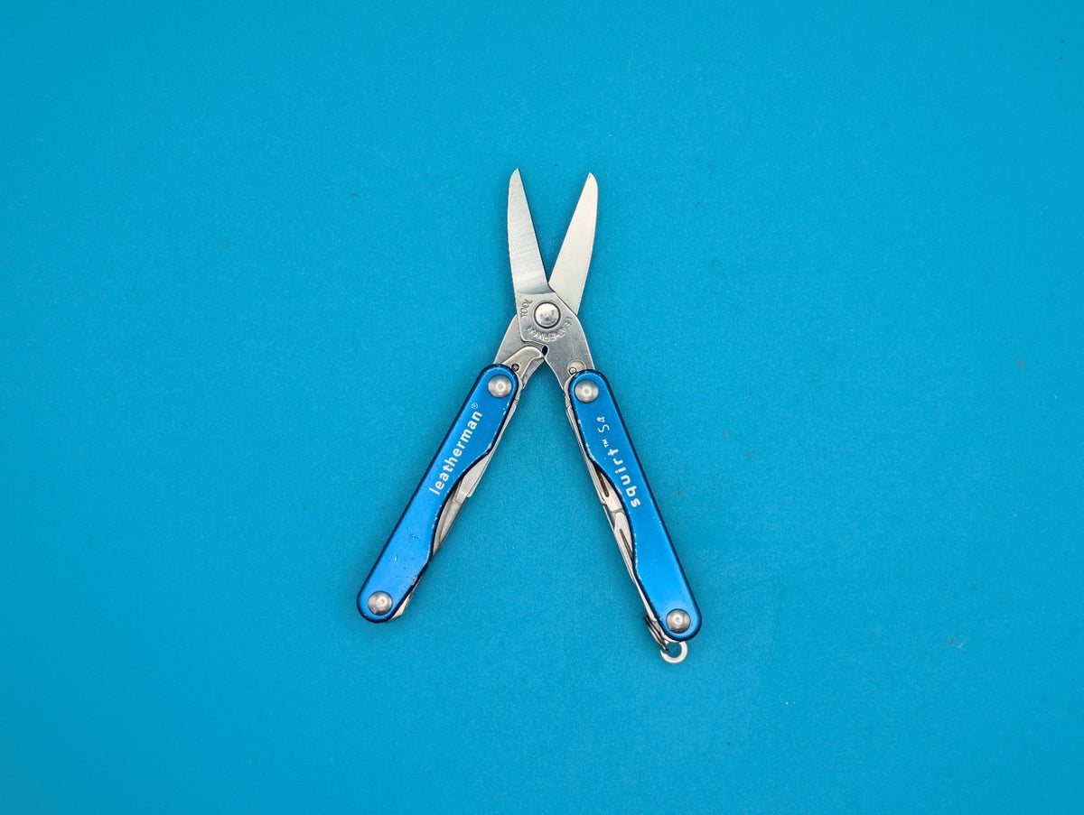 Leatherman Squirt S4 Multi-Tool, Key Ring, Retired, Blue