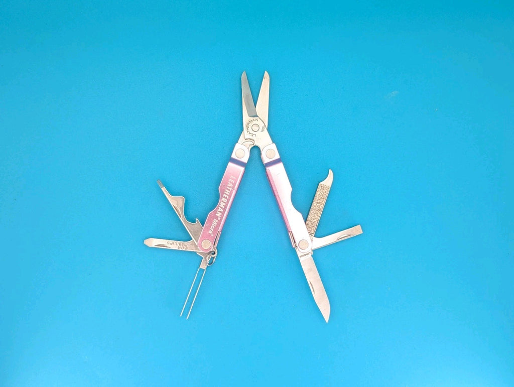 Leatherman Micra Multi-Tool Knife Scissors Key Ring! MIXED COLORS! LOT OF 5!