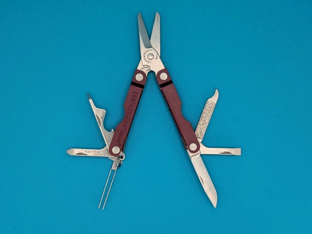 Leatherman Micra Multi-Tool Knife Scissors Key Ring! MIXED COLORS! LOT OF 5!
