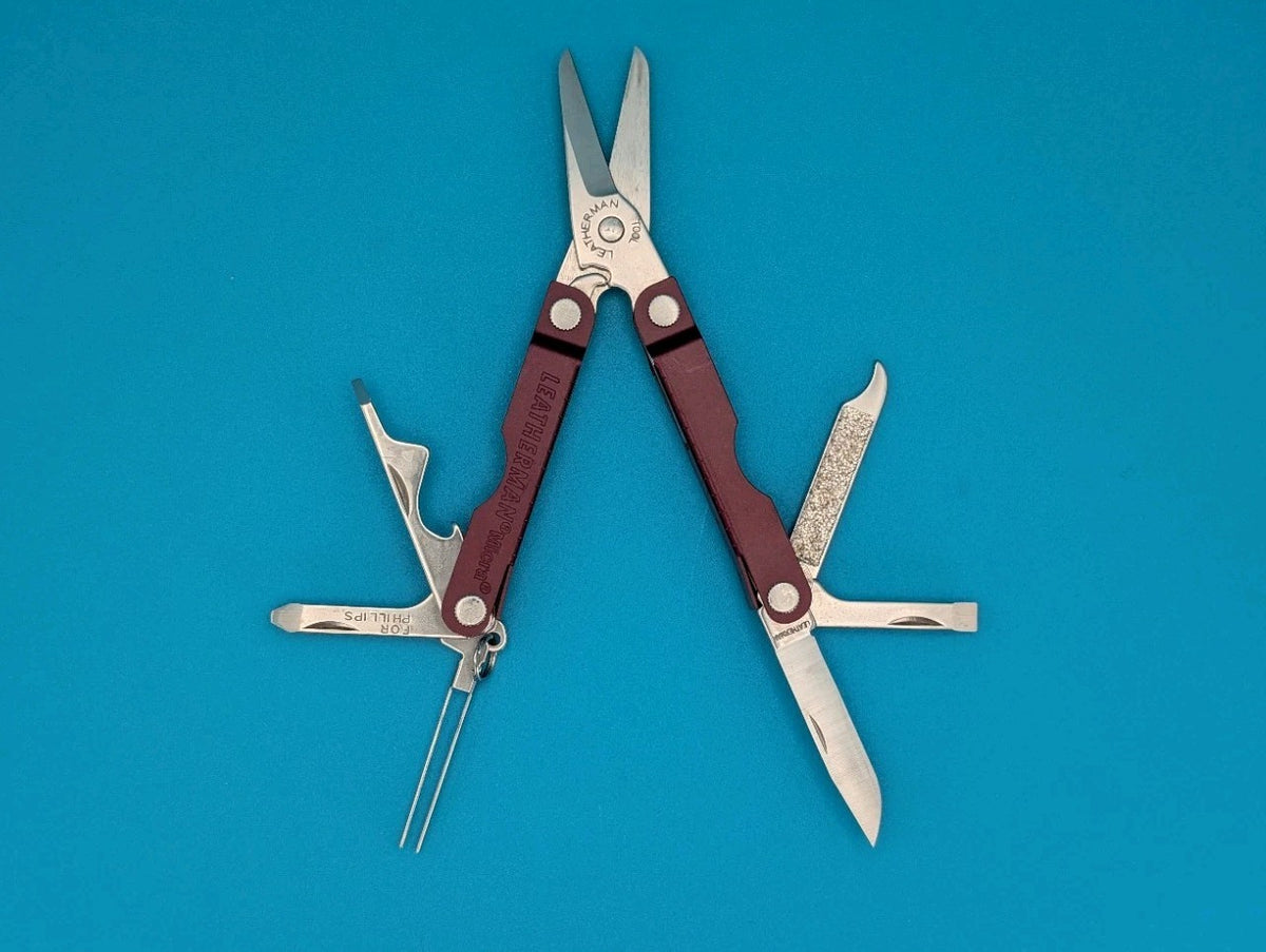 Leatherman Micra Multi-Tool Knife Scissors Key Ring! MIXED COLORS! LOT OF 5!