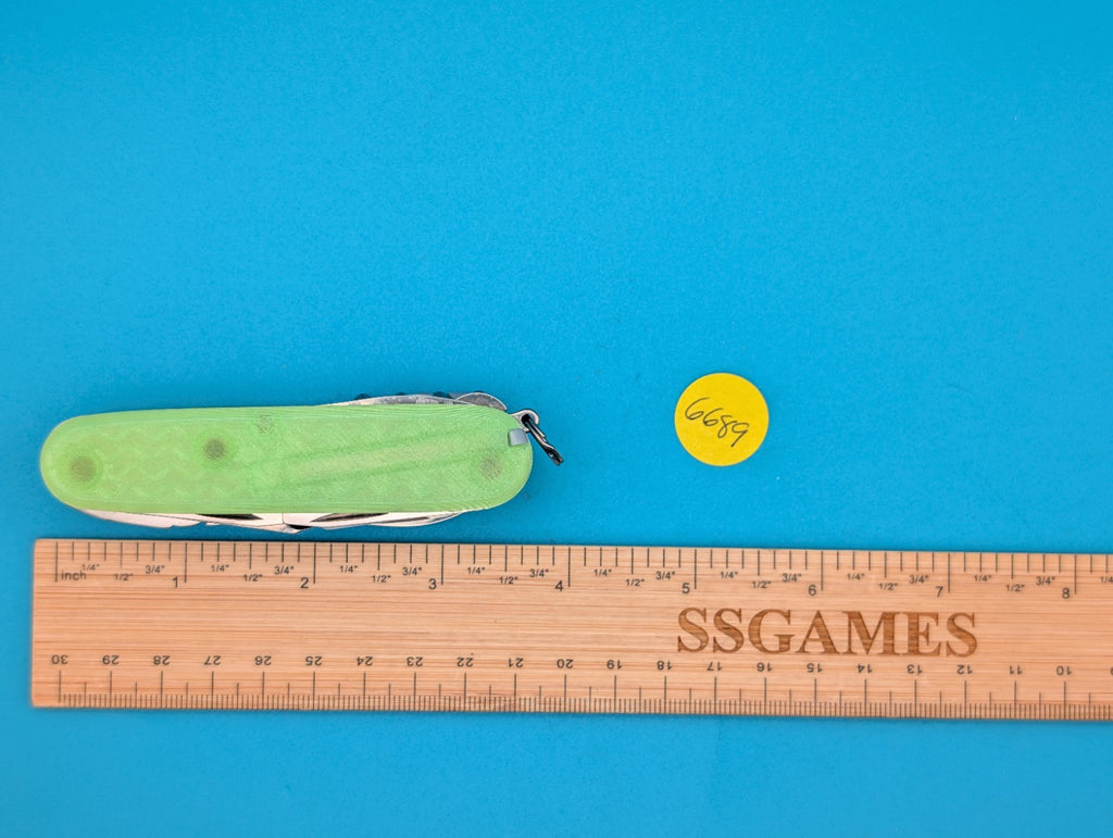 Custom Victorinox SwissChamp Firefly Green Glow in the Dark Knife Multi-Tool!
