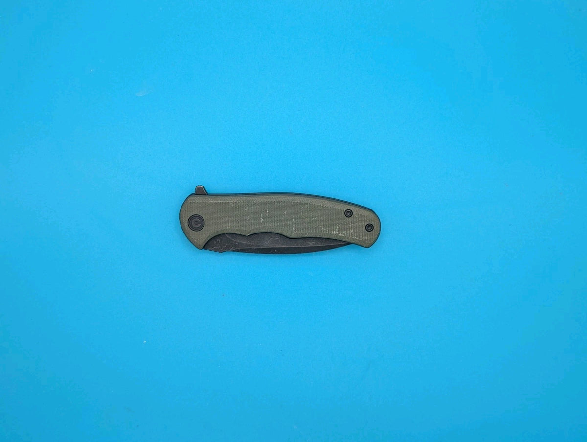 Civivi Mini Praxis Flipper Pocket Knife Liner Lock Plain Edge Blade! Olive Green