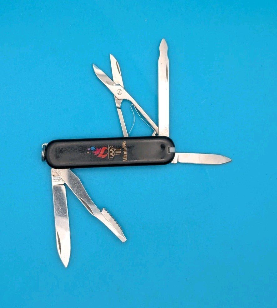 Victorinox Executive Swiss Army Knife, BLACK! RETIRED! ATLANTA 1996