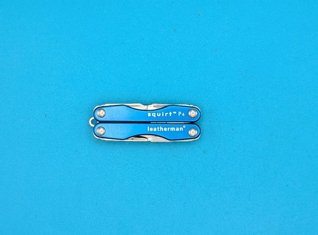 Leatherman Squirt P4 Multi-Tool, Key Ring, Retired, BLUE!