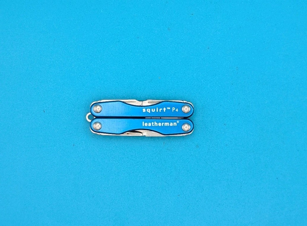 Leatherman Squirt P4 Multi-Tool, Key Ring, Retired, BLUE!