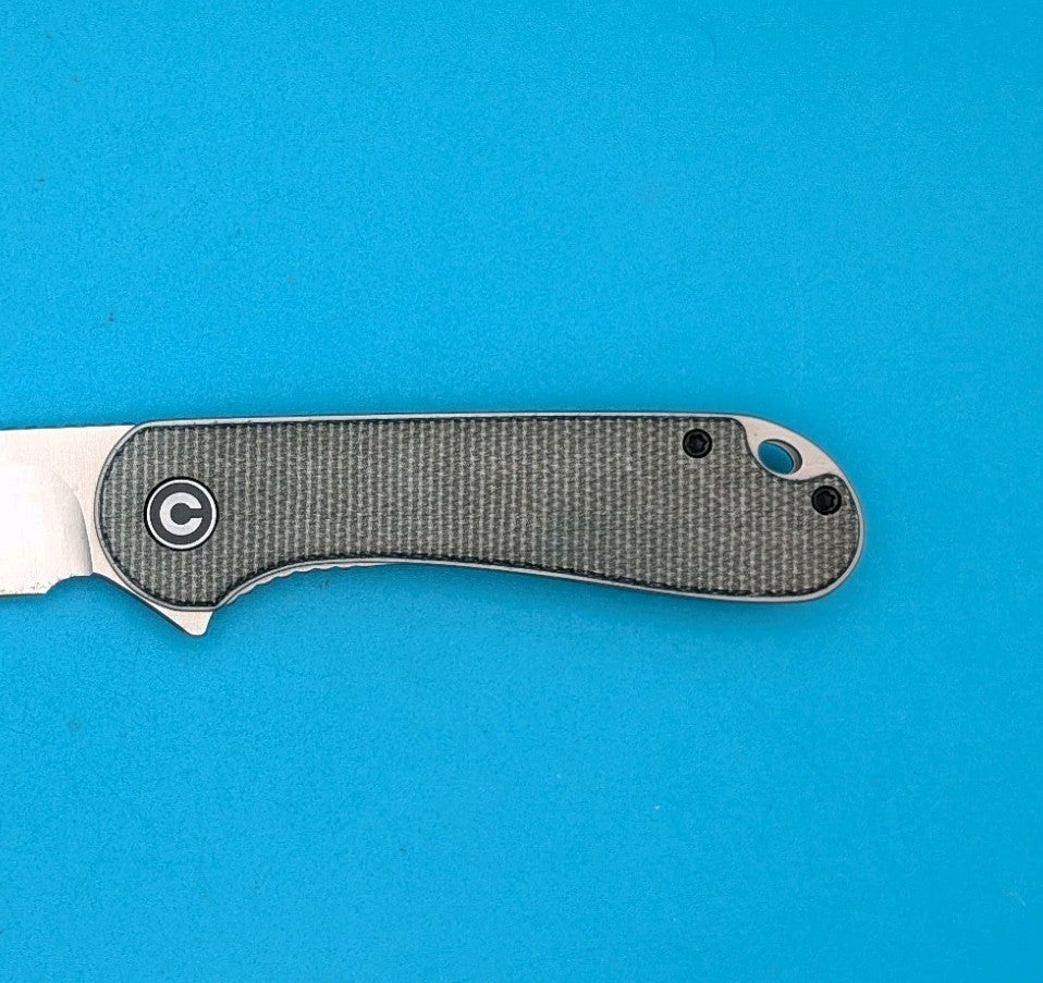 Civivi ELEMENTUM Liner Lock Folding Knife 3" D2 Steel Blade Micarta Handle! USED