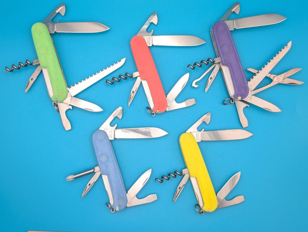 Custom Victorinox Glow in the Dark Swiss Army Knife Multi Tool! LOT OF 5!