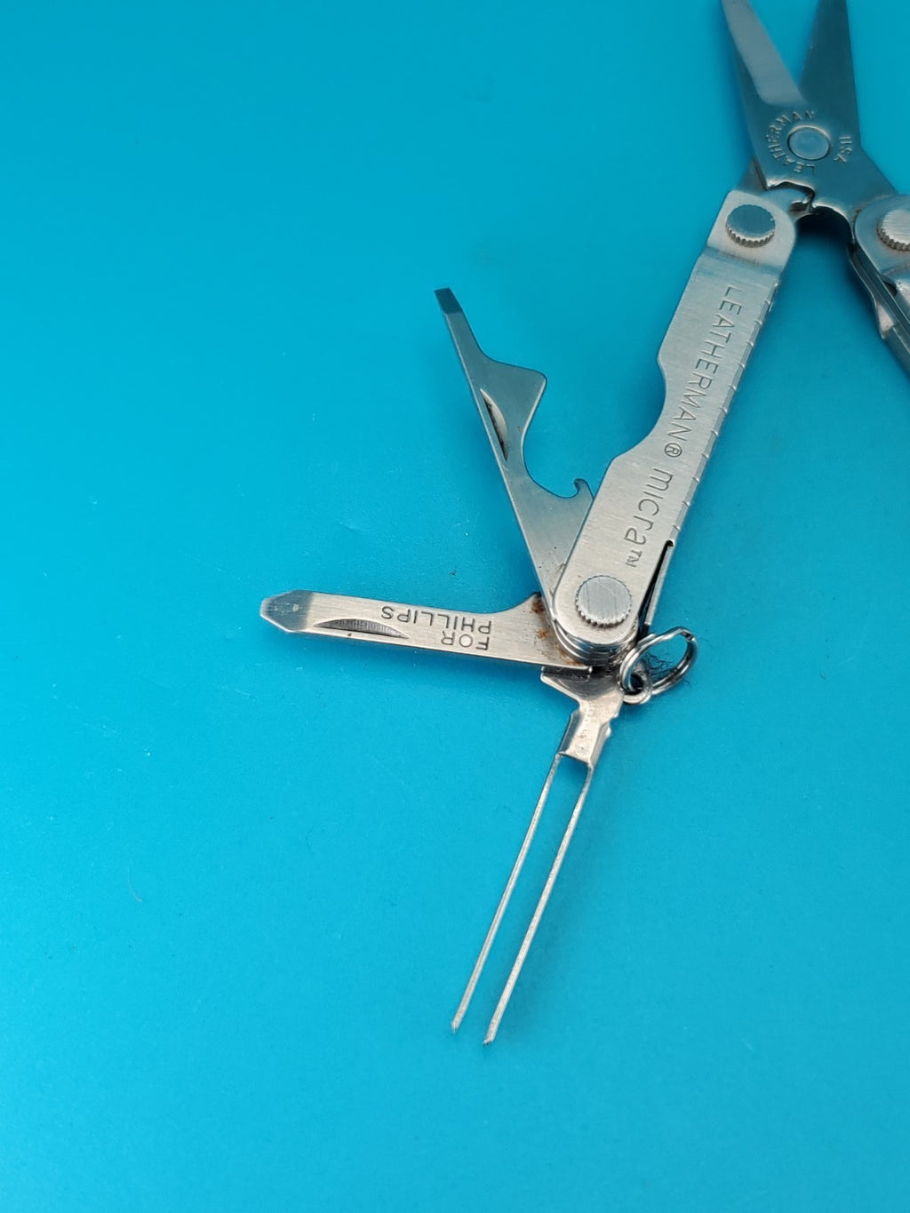 Leatherman Micra Multi-Tool, Knife, Scissors, Key Ring, Stainless!