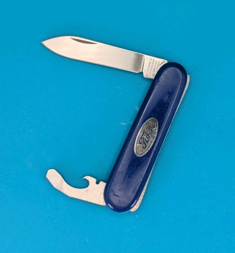 Victorinox Economy Bantam Blue Swiss Army Knife Multi Tool! 84mm. FORD