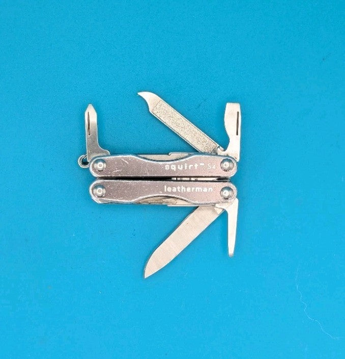 Leatherman Squirt S4 Multi-Tool, Key Ring, Retired, Gray