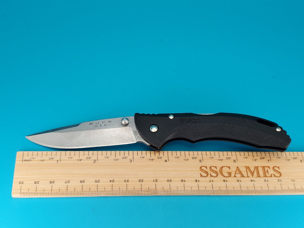 Buck USA 285 Black Lockback Folding Pocket Knife!