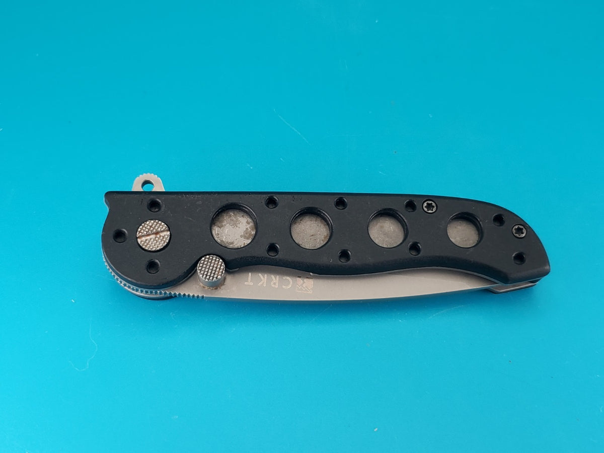 CRKT M16-12Z Black Handle Combo Edge Folding Pocket Knife!