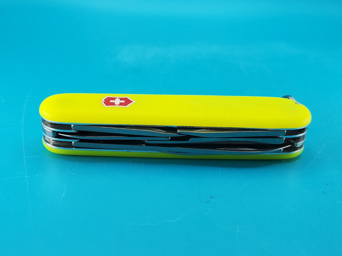 Victorinox Climber Stayglow Swiss Army Knife Multi Tool! *CHIPPED BACK SCALE*