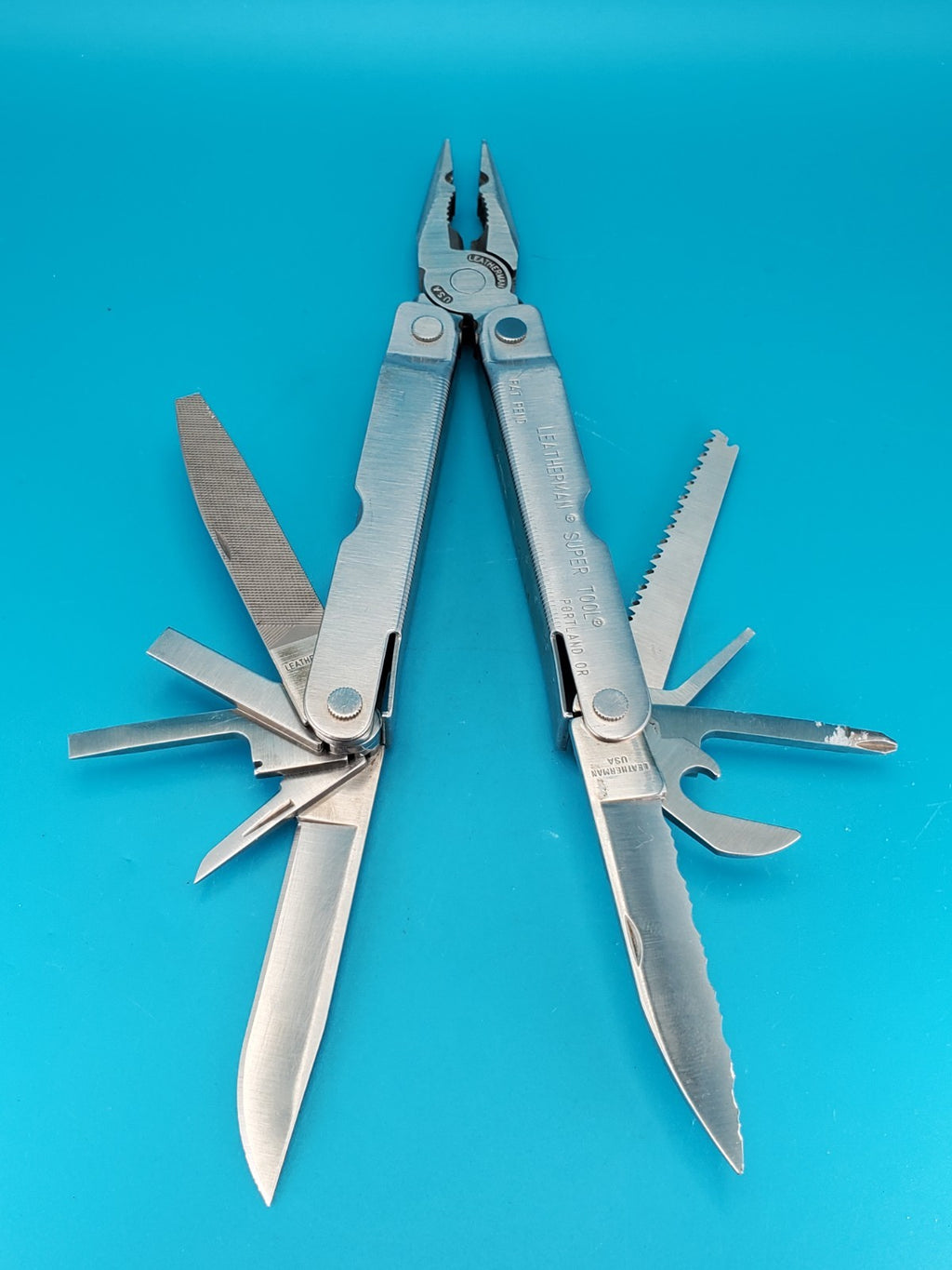 LEATHERMAN Super TOOL Multi Function Tool PLIERS, Stainless! 08/98 DATE