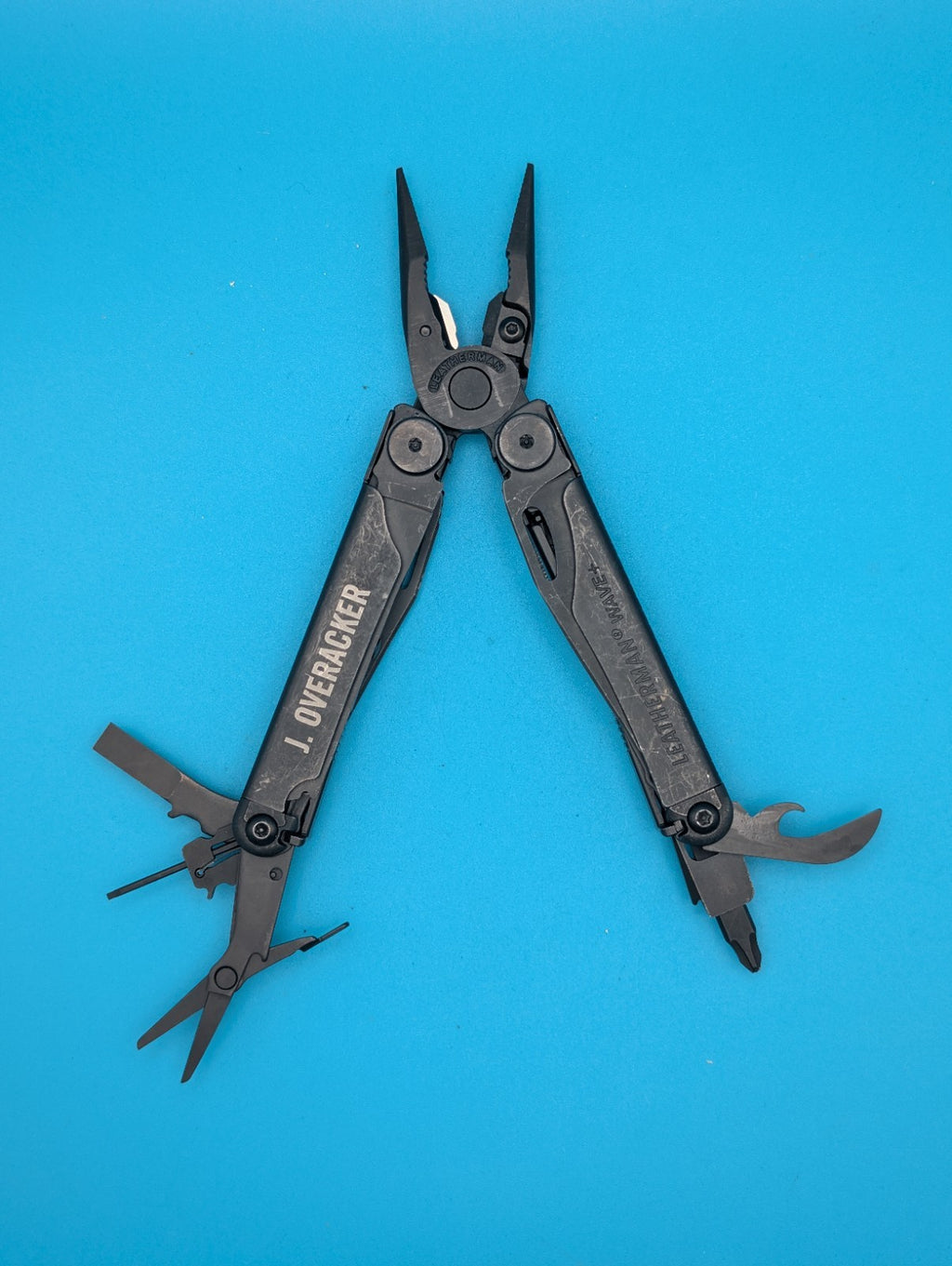 Leatherman Wave Plus Multi-Tool, Black Oxide, J. Overacker