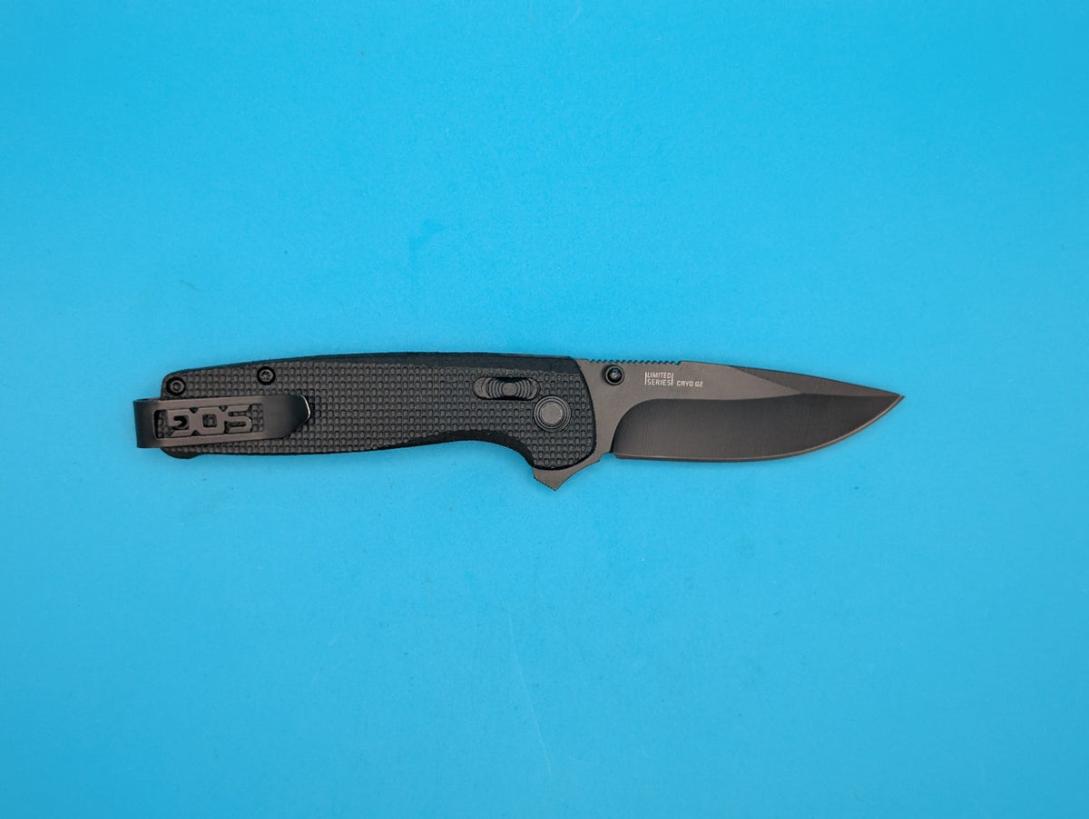 Sog Terminus XR 2.95" D2 Steel Blade Folding Knife! Black!