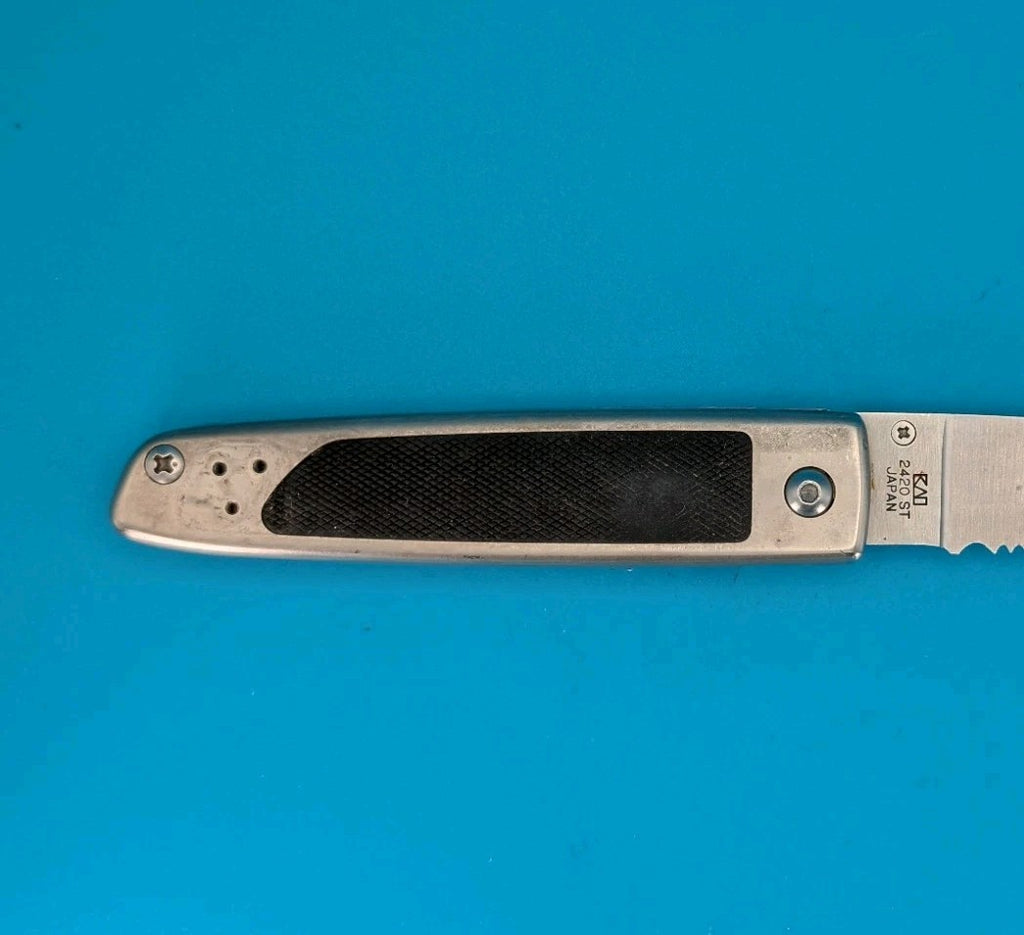 Kershaw 2420ST Liner Action Folding Knife 3.5" Combo Blade, Aluminum Handle