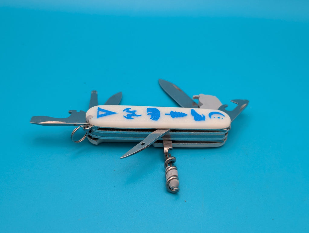 Custom Victorinox Spartan Lite Swiss Army Knife Multi Tool! Glow in the Dark!