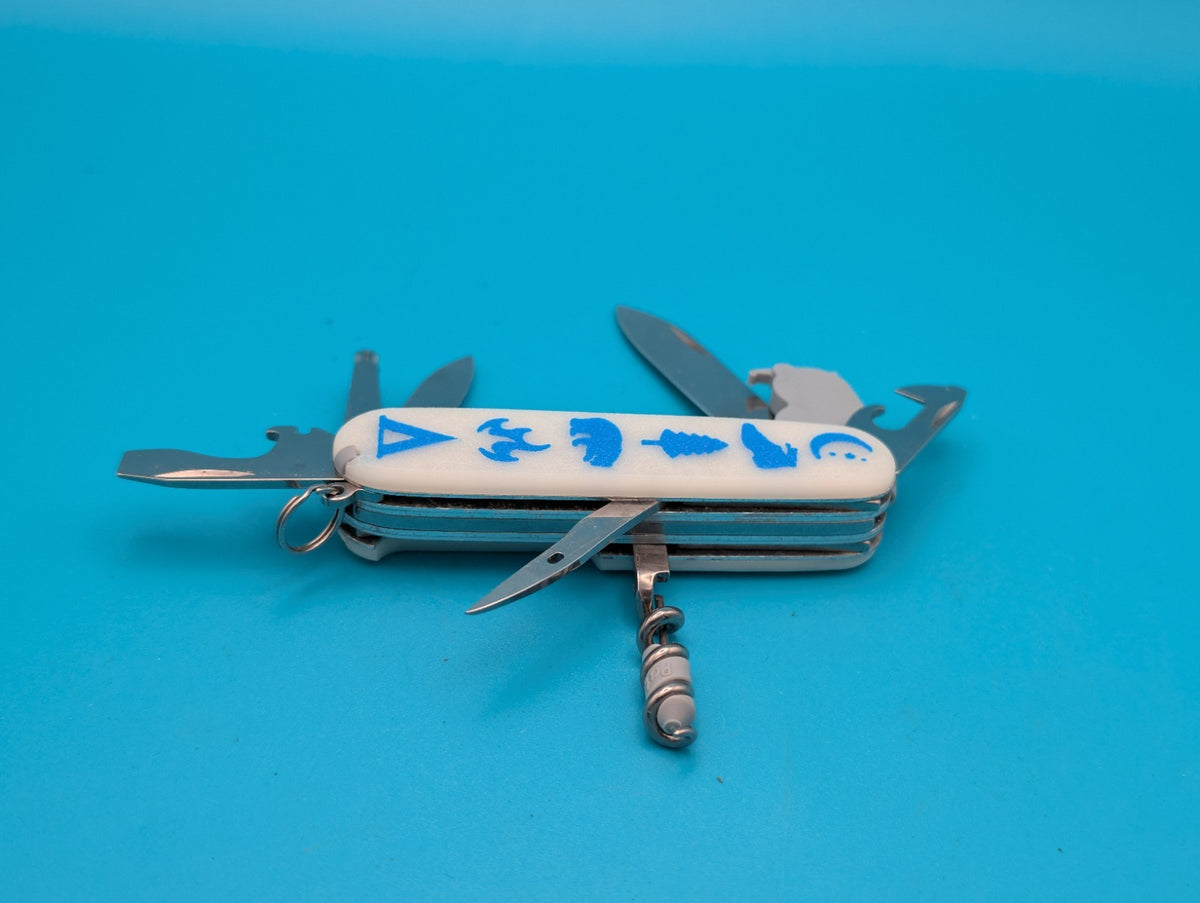 Custom Victorinox Spartan Lite Swiss Army Knife Multi Tool! Glow in the Dark!