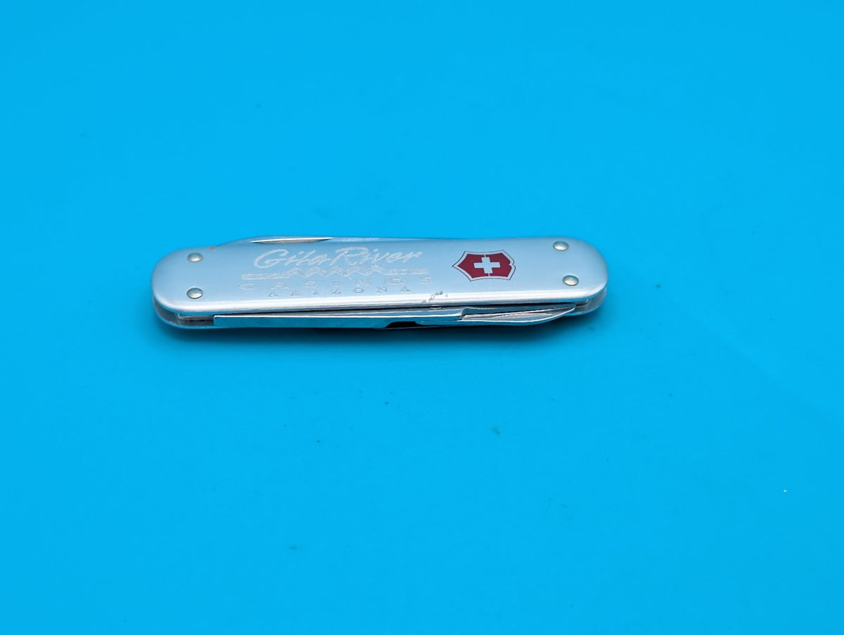 Victorinox Money Clip Silver Alox Swiss Army Knife Multi Tool! GILA RIVER CASINO