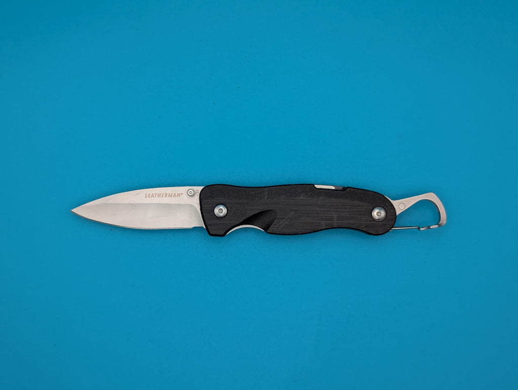Leatherman Crater C33 Plain Edge Pocket Knife! Black!