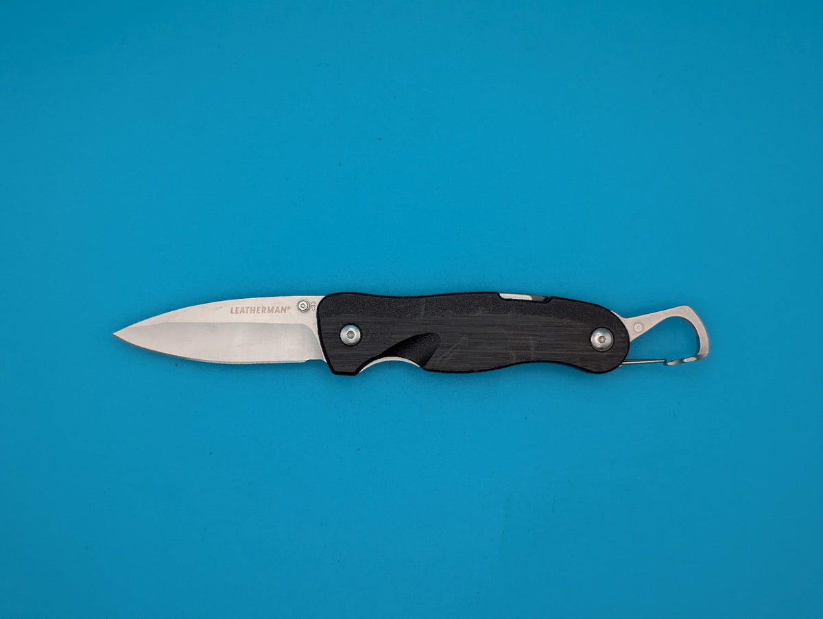 Leatherman Crater C33 Plain Edge Pocket Knife! Black!